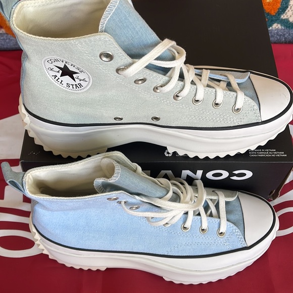 Converse 171894C
RUN STAR HIKE HI
BLUE/VINTAGE WHITE/BLACK
Women’s platforms - Picture 5 of 16